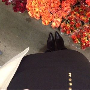 H&M Black Studded Skirt